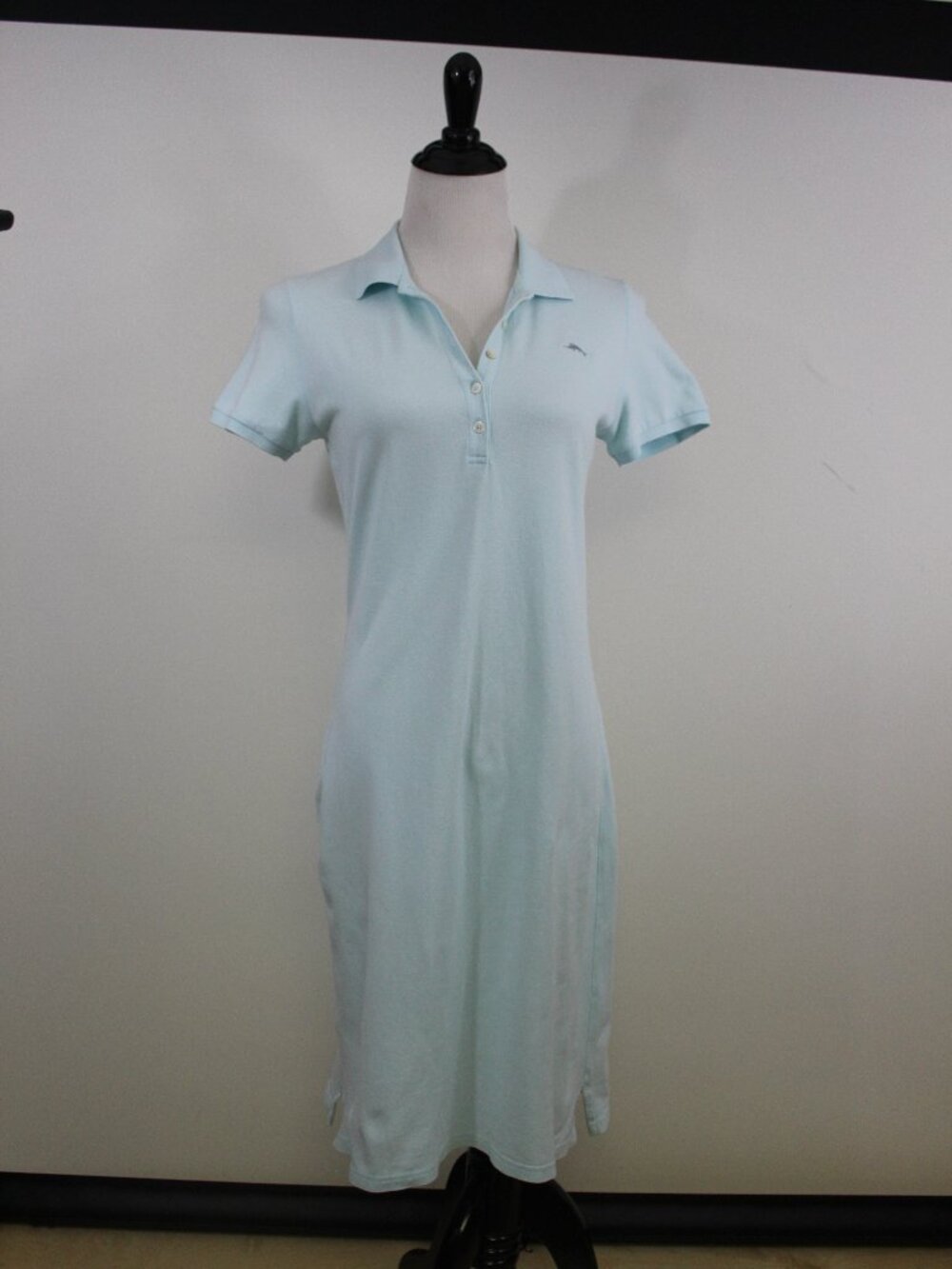 Tommy Bahama Light Blue Polo Dress XS Cotton Stretch Resort Preppy